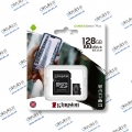 Kingston 128GB microSD HC Class 10 UHS-I (Čítanie 100MB/s, Zápis 10MB/s + SD adaptér)