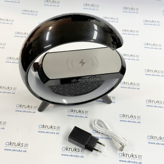 Špionážna Wi-Fi kamera ukrytá v lampe s Bluetooth reproduktorom a bezdrôtovou nabíjačkou - AKM-080