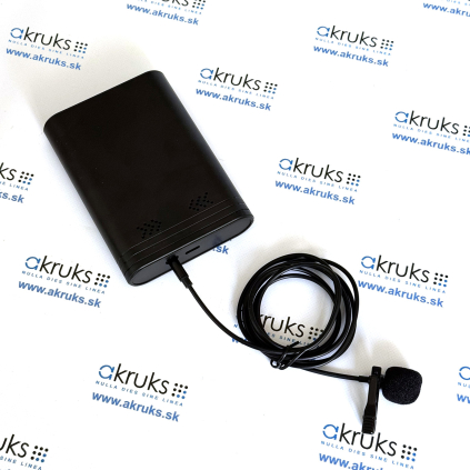 WiFi diktafón a odposluch so silným magnetom a možnosťou externého mikrofónu - AKA-AR08 - externý mikrofón