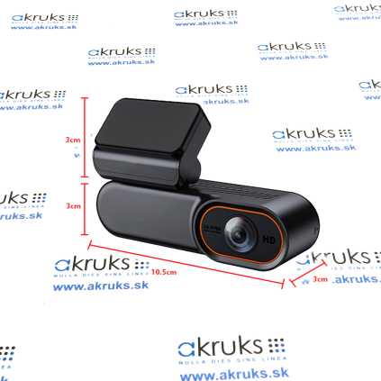 Palubná 4G FULL HD autokamera - AK4GRDC - rozmery