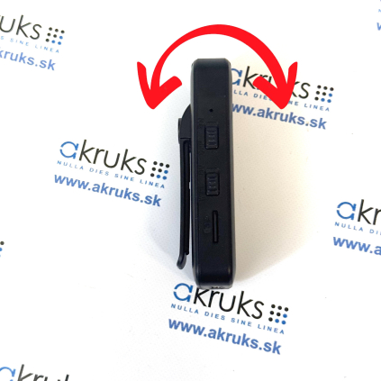 2K WiFi-DVR kamera s 180° otočným a 120° širokouhlým objektívom s klipom na zachytenie - AKB77 - otáčanie kamery