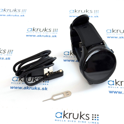 4G GPS okruhlé hodinky s SOS, detekciou pádu a meraním telesných funkcií - AG50